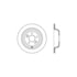 Centric 128.51045R Disc Brake Rotor Cross Drilled Rotor