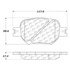 Centric 106.08170 Disc Brake Pad Set Posi Quiet Extended Wear Brake Pads with Shims and Hardware