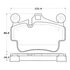 308.11350 by CENTRIC - Street Brake Pads Front  Rear with Shims