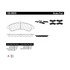 106.08820 by CENTRIC - Posi Quiet Extended Wear Brake Pads with Shims and Hardware