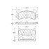 306.01540 by CENTRIC - Centric Fleet Performance Brake Pads with Hardware