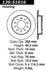 Centric 120.51016 Disc Brake Rotor Centric Premium Brake Rotor