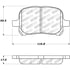 Centric 308.07070 Disc Brake Pad Set StopTech Street Brake Pad