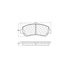 Centric 308.13380 Disc Brake Pad Set Street Brake Pads with Shims and Hardware