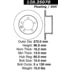 Centric 120.35070 Disc Brake Rotor Centric Premium High Carbon Alloy Brake Rotor