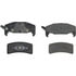 Centric 308.03770 Disc Brake Pad Set Street Brake Pads Rear with Shims and Hardware