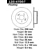 Centric 120.47007 Disc Brake Rotor Premium Brake Rotor