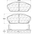 308.04090 by CENTRIC - Street Brake Pads Front with Shims