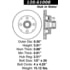 Centric 120.61008 Disc Brake Rotor and Hub Assembly Premium Brake Rotor