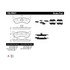 106.09641 by CENTRIC - Posi Quiet Extended Wear Brake Pads with Shims and Hardware