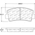 308.00760 by CENTRIC - Street Brake Pads Front with Shims