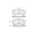 Centric 308.11640 Disc Brake Pad Set StopTech Street Brake Pad