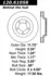 Centric 120.61058 Disc Brake Rotor Centric Premium Brake Rotor