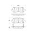 Centric 106.09990 Disc Brake Pad Set Posi Quiet Extended Wear Brake Pads with Shims and Hardware
