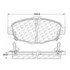 102.05710 by CENTRIC - C-Tek Semi-Metallic Brake Pads with Shims