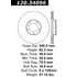 Centric 120.34096 Disc Brake Rotor Premium Brake Rotor