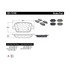 301.13140 by CENTRIC - Centric Premium Ceramic Brake Pads with Shims and Hardware