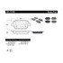 301.13140 by CENTRIC - Premium Ceramic Brake Pads with Shims and Hardware