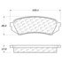 106.07730 by CENTRIC - Posi Quiet Extended Wear Brake Pads with Shims and Hardware