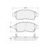 Centric 106.0562 Disc Brake Pad Set Posi Quiet Extended Wear Brake Pads with Shims and Hardware