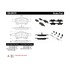 106.08570 by CENTRIC - Posi Quiet Extended Wear Brake Pads with Shims and Hardware