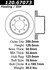 Centric 120.67073 Disc Brake Rotor Premium Brake Rotor