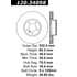 120.34098 by CENTRIC - Premium Brake Rotor