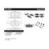 Centric 301.10473 Disc Brake Pad Set Centric Premium Ceramic Brake Pads with Shims and Hardware