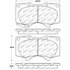 Centric 305.09761 Disc Brake Pad Set Street Select Brake Pads with Hardware