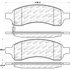 305.11691 by CENTRIC - Street Select Brake Pads with Hardware