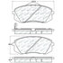 305.12951 by CENTRIC - Street Select Brake Pads with Hardware