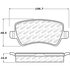 305.13071 by CENTRIC - Street Select Brake Pads with Hardware