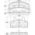 Centric 305.03690 Disc Brake Pad Set Street Slect Brake Pads with Hardware