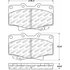 Centric 305.05020 Disc Brake Pad Set Street Slect Brake Pads with Hardware