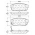 305.10080 by CENTRIC - Street Slect Brake Pads with Hardware