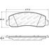 305.10690 by CENTRIC - Street Slect Brake Pads with Hardware