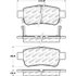 Centric 305.10880 Disc Brake Pad Set Street Slect Brake Pads with Hardware