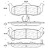 Centric 305.10410 Disc Brake Pad Set Street Slect Brake Pads with Hardware
