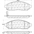 Centric 305.10940 Disc Brake Pad Set Street Slect Brake Pads with Hardware