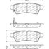 Centric 305.11000 Disc Brake Pad Set Street Slect Brake Pads with Hardware