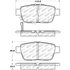 Centric 305.11030 Disc Brake Pad Set Street Slect Brake Pads with Hardware