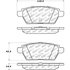 305.11610 by CENTRIC - Street Slect Brake Pads with Hardware