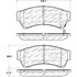 Centric 305.11640 Disc Brake Pad Set Street Slect Brake Pads with Hardware