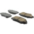 Centric 305.12100 Disc Brake Pad Set Street Slect Brake Pads with Hardware