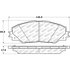 Centric 305.12110 Disc Brake Pad Set Street Slect Brake Pads with Hardware