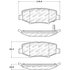 305.12740 by CENTRIC - Street Slect Brake Pads with Hardware