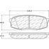305.13040 by CENTRIC - Street Slect Brake Pads with Hardware