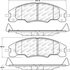 Centric 305.13390 Disc Brake Pad Set Street Slect Brake Pads with Hardware