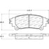 Centric 305.13910 Disc Brake Pad Set Street Slect Brake Pads with Hardware