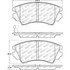 305.14040 by CENTRIC - Street Slect Brake Pads with Hardware